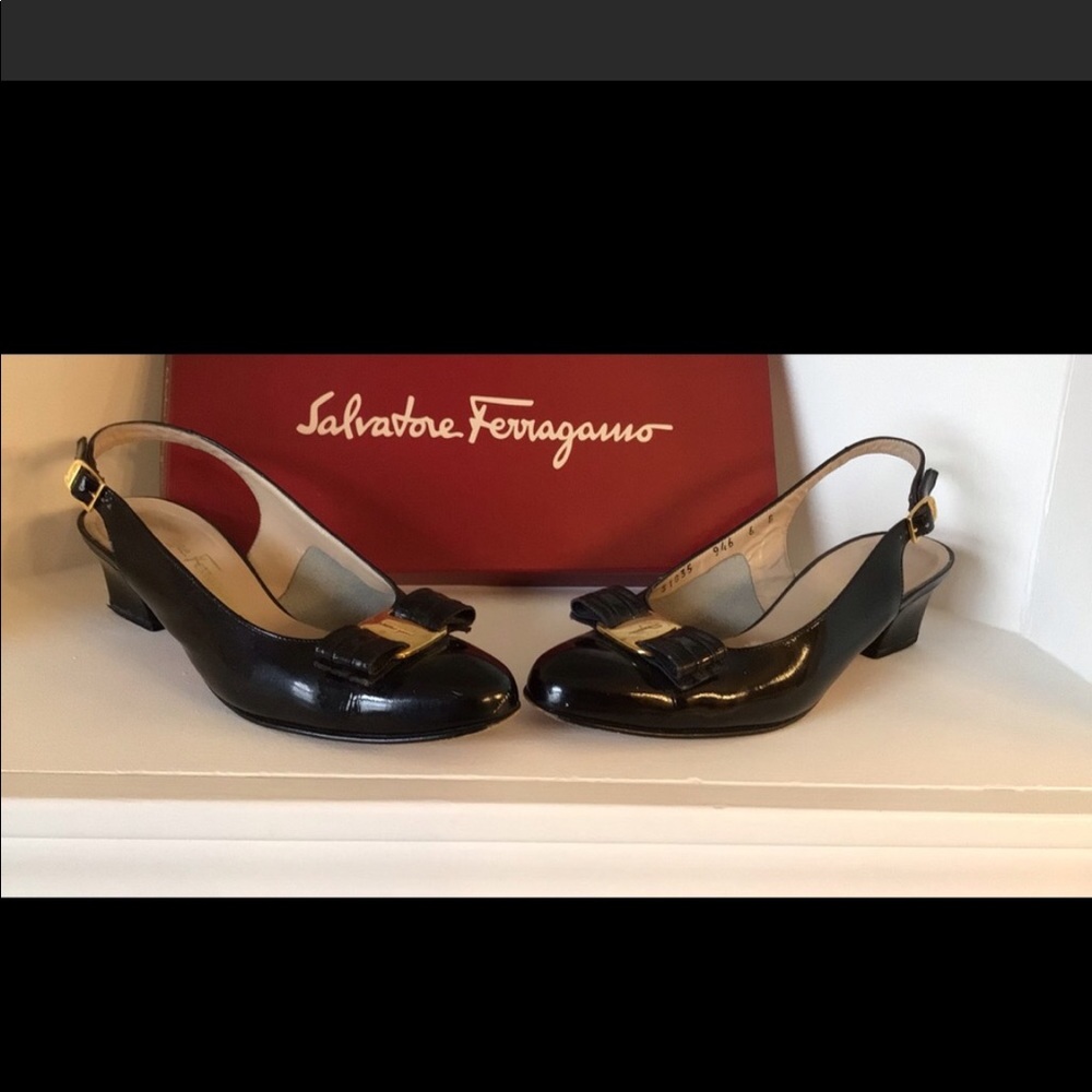 Salvatore Ferragamo Black Heels